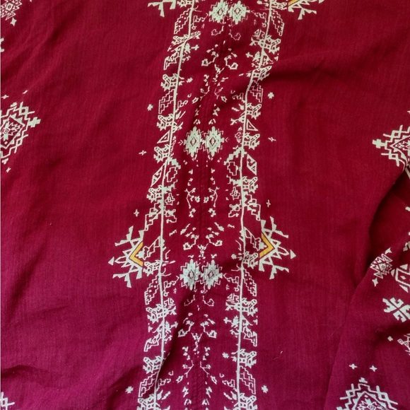 Red patterned kimono One Size - Picture 4 of 4